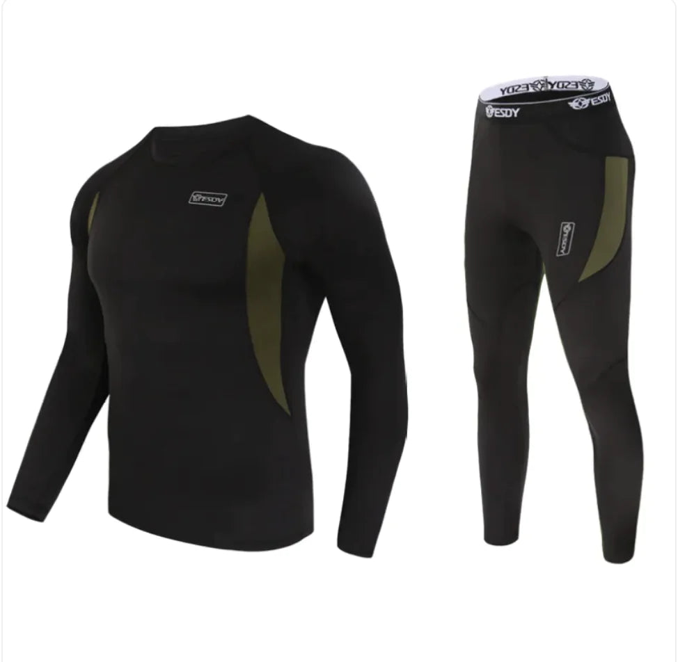 Ensemble de sous-vêtements thermiques tactique