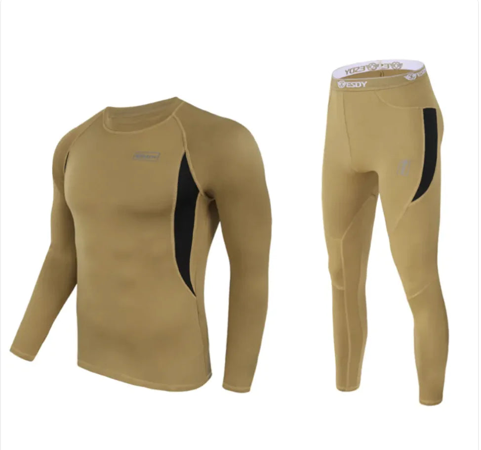 Ensemble de sous-vêtements thermiques tactique